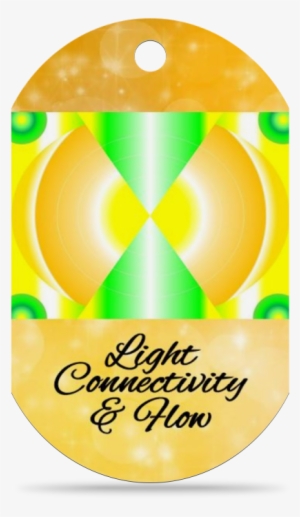 Light Connectivity Flow Gold Background Medallion - Graphic Design