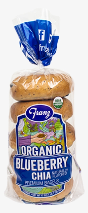 Organic Blueberry Chia Bagels - Blueberry