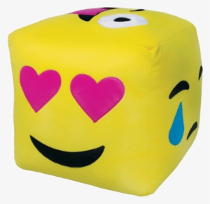 Emoji Cube 3d Embroidered Pillow - Cube Emoji