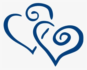 Blue - Heart - Clipart - Navy Wedding Clip Art