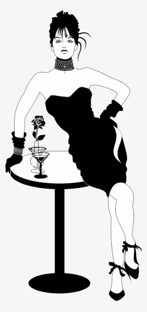 Silhouette Clipart Cocktail - Illustration