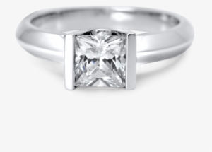 V-set Solitaire Engagement Ring - Wedding Ring