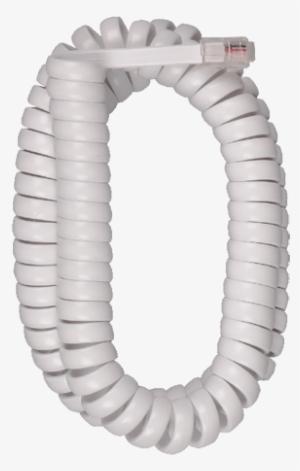 12 Foot Handset Coil Cord In White Color - Audiovox Phone Cable