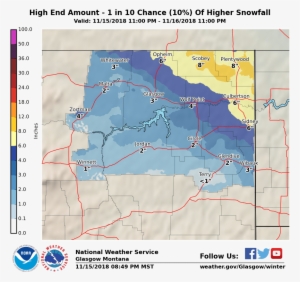 Maximum Potential Snow Accumulation - National Weather Service