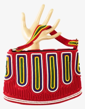 1950s Colorful Telephone Cord Purse Handbag - Circle