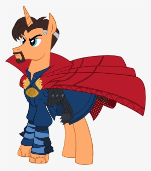 #1463400 - Artist - Edcom02, Artist - Jmkplover, Cloak, - Doctor Strange As An Mlp