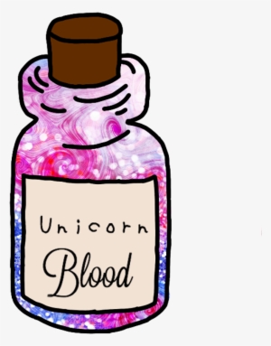 Unicorn Blood Png Sticker Tumblr Asthetic Aesthetic - Unicorn Stickers