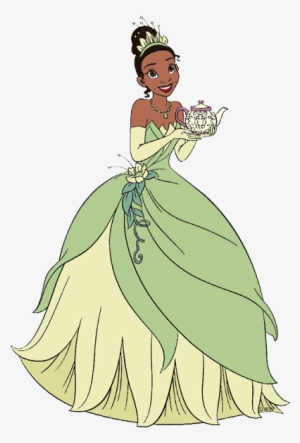 Tiana Holding A Teapot - The Princess And The Frog
