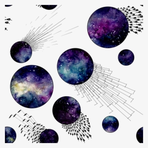 Hand-painted Purple Sky Moon Png Transparent Material - Portable Network Graphics