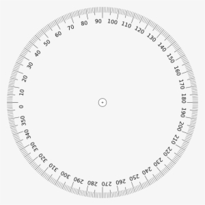 Small - 360 Degree Protractor Png