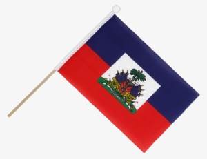 Hand Waving Flag 6x9" - Haitian Flag Png