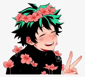 Izuku Midoriya, Deku, Bnha, My Hero Acadamiya, Anime - Izuku Midoriya Flower Crown