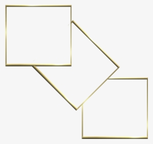 Gold Tri Frame - Line Frame Gold Png