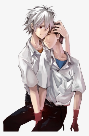 Kaworu Nagisa, Shinji Ikari, Hideaki Anno In Disguise - Kaworu And Shinji Png