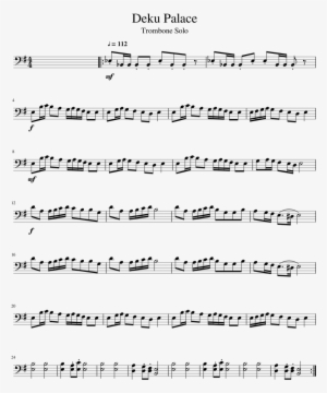Deku Palace Sheet Music 1 Of 1 Pages - Handclap Trombone Sheet Music