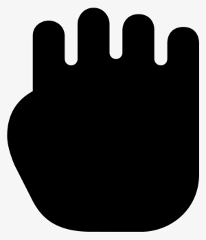 Hand Rock Filled Icon - Stock Illustration