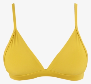 Mustard Triangle Bikini Top - Bikini