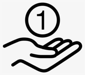 Coin In Hand Icon - Icone Vendre