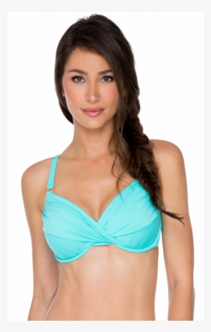 Swim Systems Aquamarine Crossroads Bikini Top - Swimsuit Top