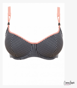 Freya Horizon Underwire Sweetheart Padded Bikini Top - Freya Swim Horizon Bikini Bh Push-up (e-h Kupa) Blå