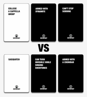 Imagine Cards Against Humanity Meets Apples To Apples - Super Fight Cards