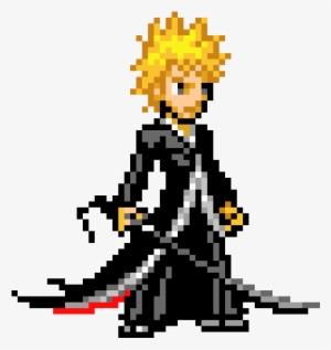 Ichigo Tensa Zangetsu - Bankai Ichigo Pixel Art