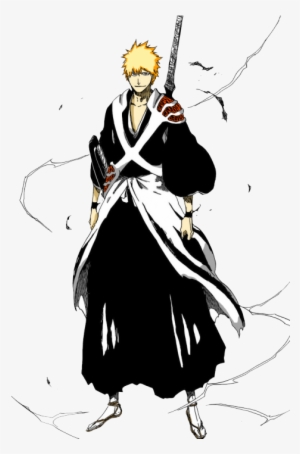 No Caption Provided - Ichigo Kurosaki True Shikai - 500x711 PNG ...