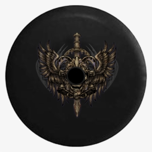 Jeep Wrangler Jl Backup Camera Day Winged Skull With - Circle