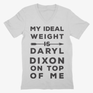 Ideal Weight Is Daryl Dixon On Top V-neck - Daryl Dixon