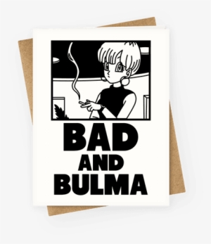 Bad And Bulma Greeting Card - Bulma Shirt