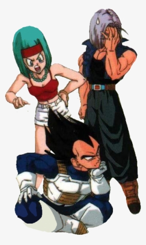 vegeta and bulma and trunks