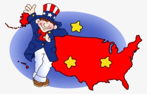 Image Black And White Fourth Of July Clip - Map Of The United States