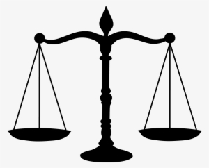 Legal Scales Black Silhouette - Mock Trial
