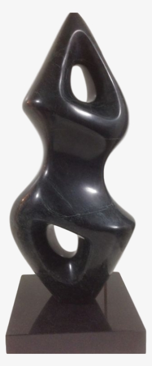 Indian Green Marble Abstract Sculpture Carved By Jeff - Statue