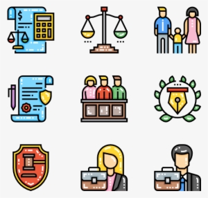Law & Justice 50 Icons - Web Design Icons