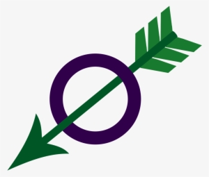 I Wanted A Single Symbol For My Aroace Identity - Arrow With Circle Symbol