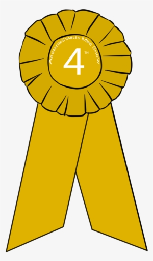 Th Place Ribbon - Clip Art