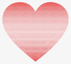 Line Art Heart Raster Graphics Color - Heart Lined Pattern