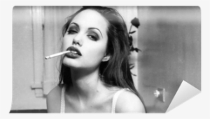 Young Angelina Jolie Smoking