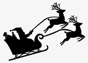 Santa And Sleigh Icon