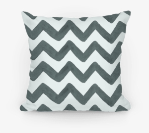 Black And White Watercolor Chevron Pattern Pillow - Girly Pillow