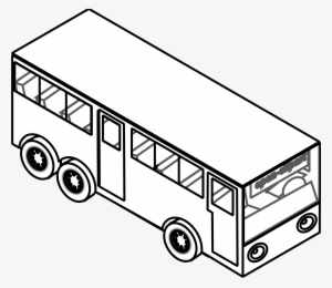 Bus Clipart Black And White - Bus Drawing Black And White
