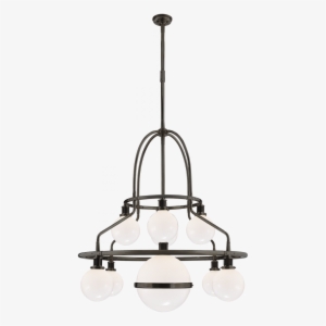Mccarren Double Tier Chandelier In Bronze With W - Chandelier