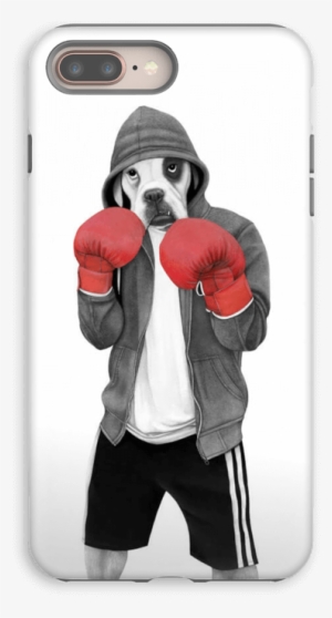 Street Boxer Case Iphone 8 Plus Tough - Sanna Wieslander Art Street Boxer Illustration (a3)