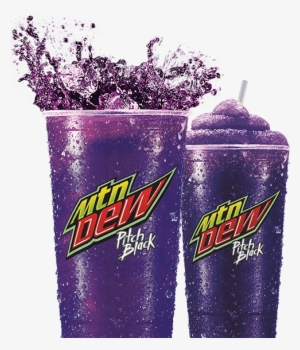 The Bold Flavor Of Dew With A Twist Of Citrus And Dark - Mountain Dew Pitch Black Slushie