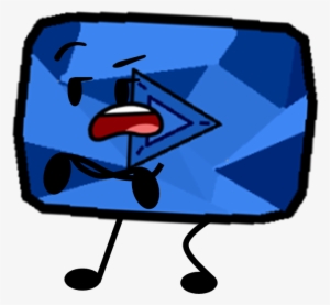 Emerald Play Button But Its Sapphire Pose - Youtube Play Buttons