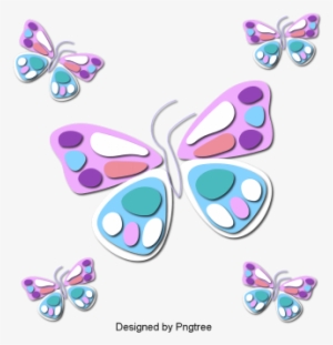 Beautiful Cartoon Lovely Hand-painted Colorful Butterfly - Colorful Butterfly Wings
