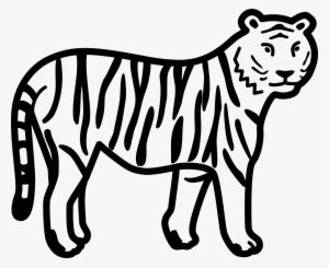Vector Stripe Tiger Jpg - Colouring Pages Of Tiger