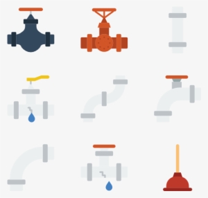 Pipes And Water Flow - Vector Pipes Png