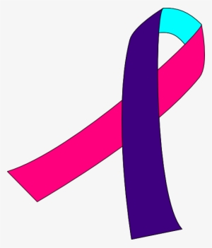 Pink Cancer Ribbon Png Jpg Royalty Free Library - Thyroid Cancer Ribbon Vector